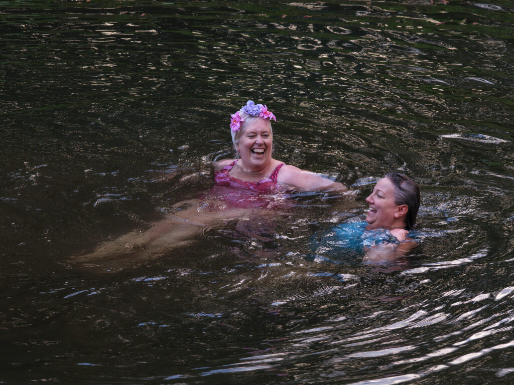 Wild swimming at Combe Head House in South Somerset. Stay in beautiful cottages on eight acres